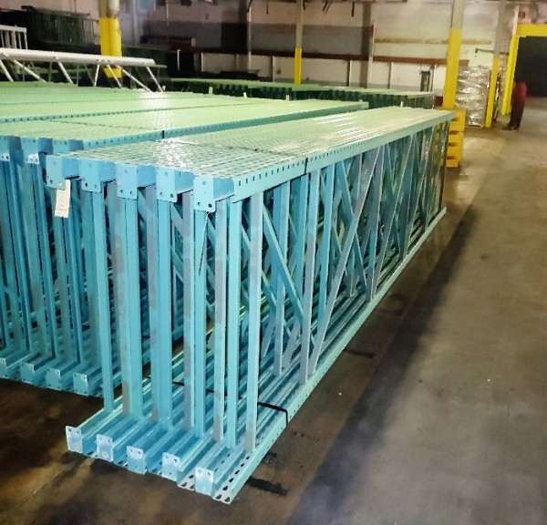 Used Pallet Racking Teardrop Upright - 48" X 18' - UPR